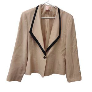 Pendleton Women Blazer 10 Jacket 100% Virgin Wool Beige NWT Vintage Town Country